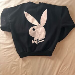 Play boy, Black crewneck with white lettering
